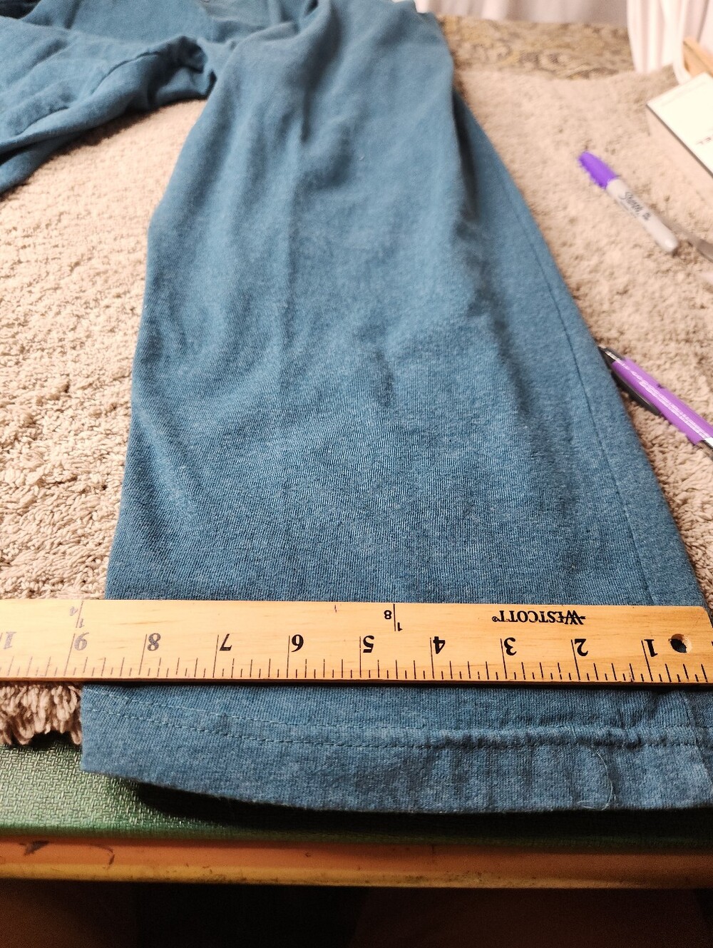 Men's Teal Sweatpants - Real Essentials - 5X - Picture 6 of 9